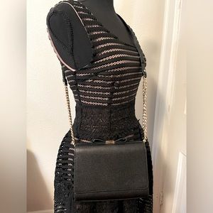 Charles and Keith Sling/Shoulder/Clutch Purse in Black